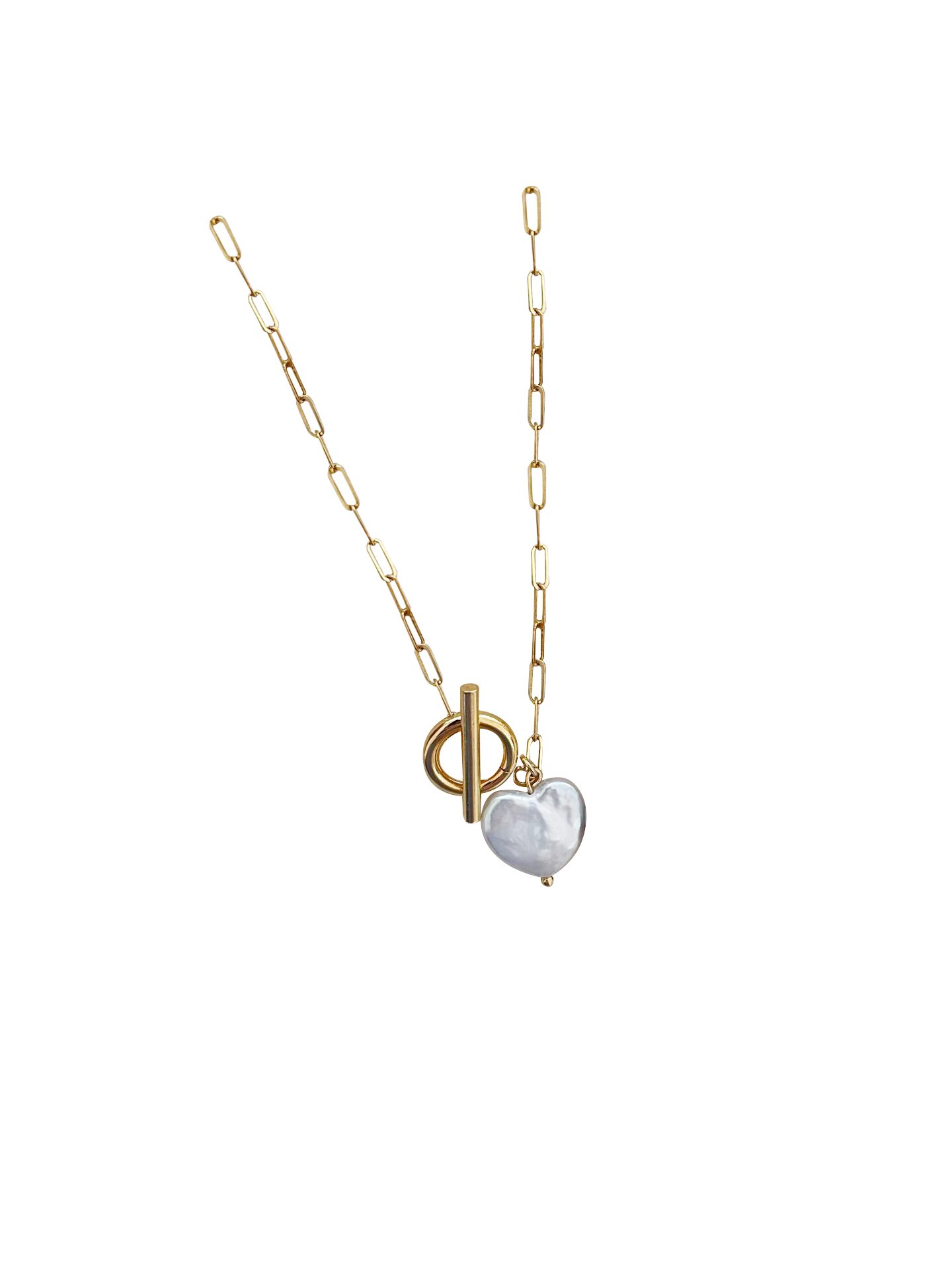 Heart-shape Baroque square Necklace