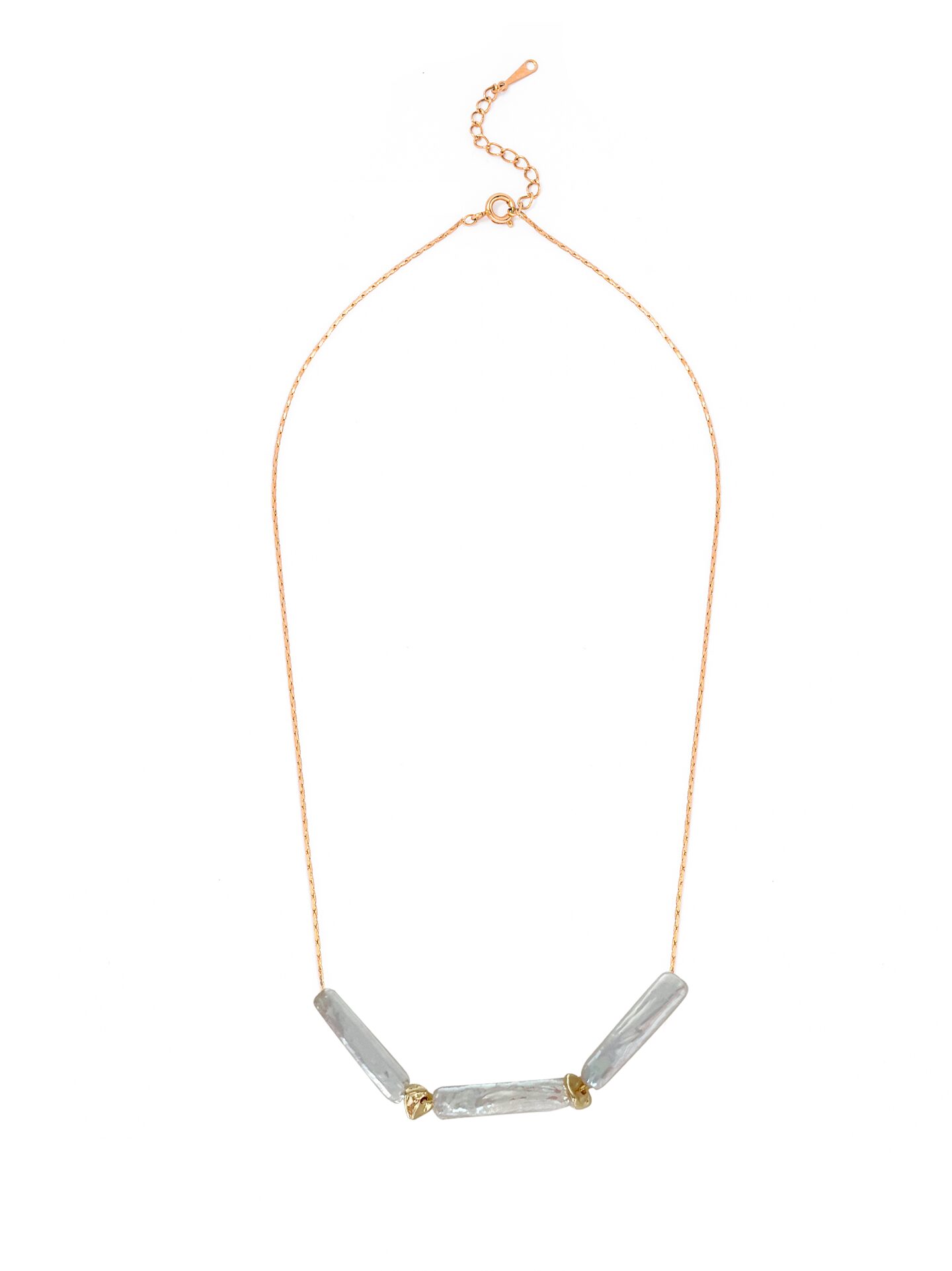 Minimalist Metal Baroque Chain Necklace
