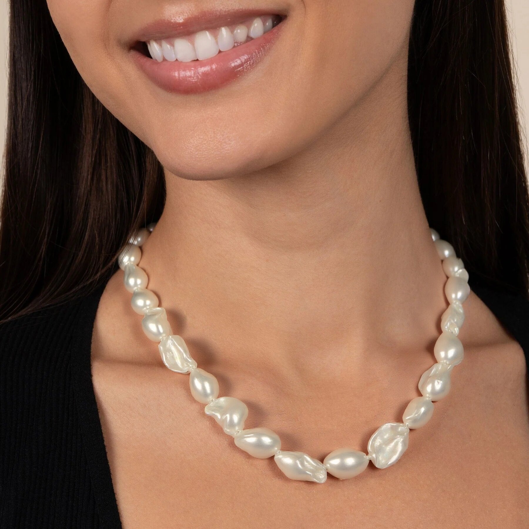 Gaint Baroque Freshwater Pearl Necklace