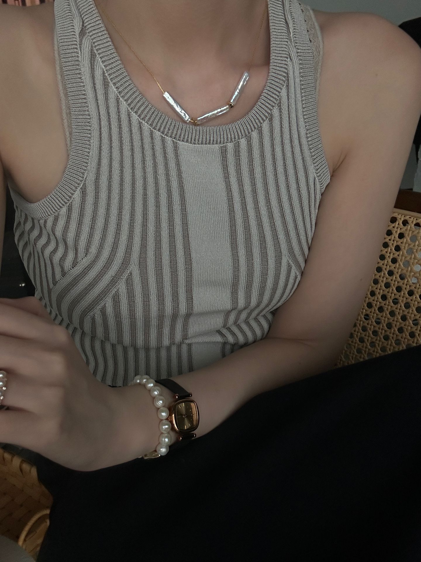 Minimalist Metal Baroque Chain Necklace