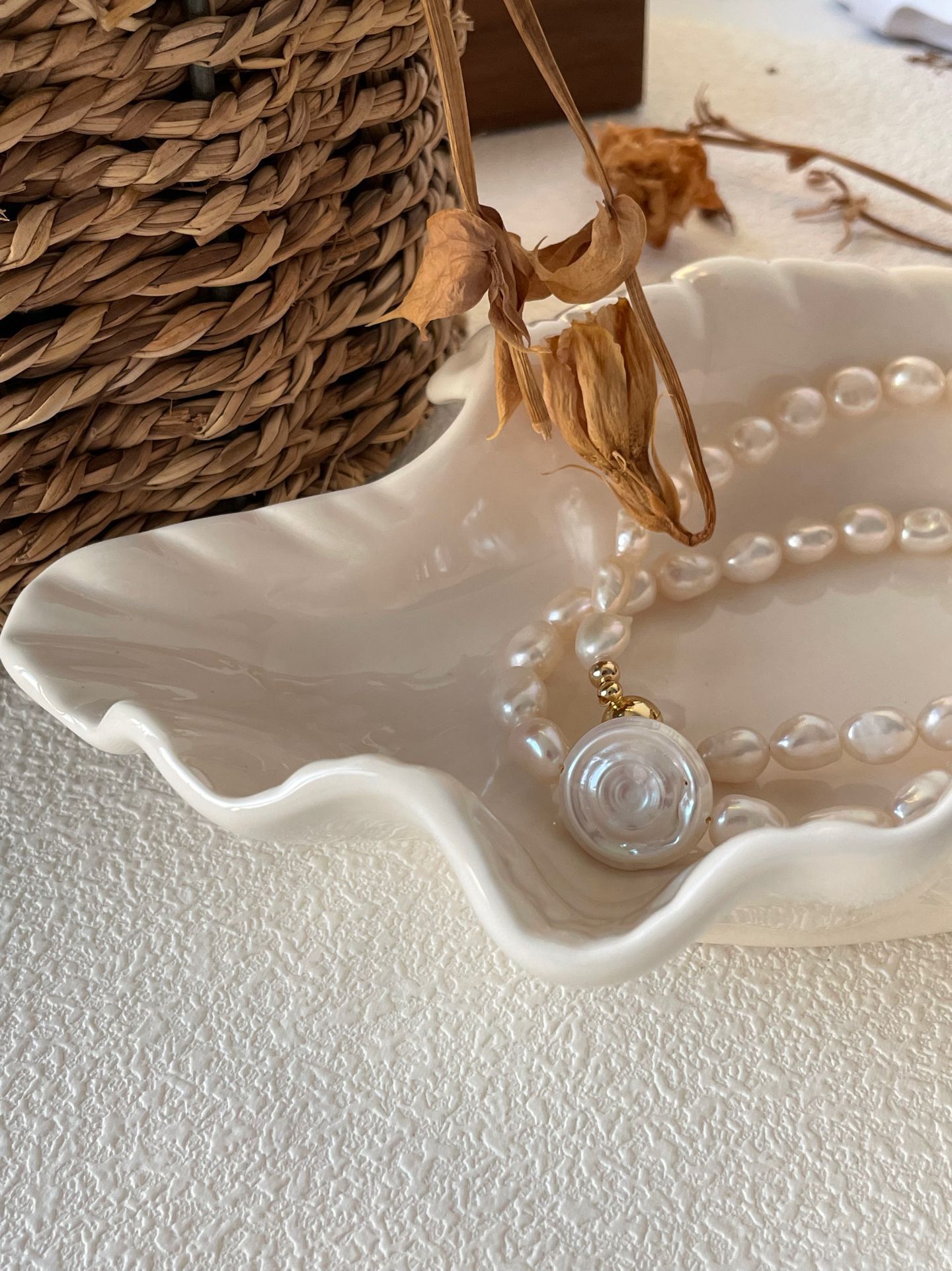 Vintage Roman Beaded Necklace