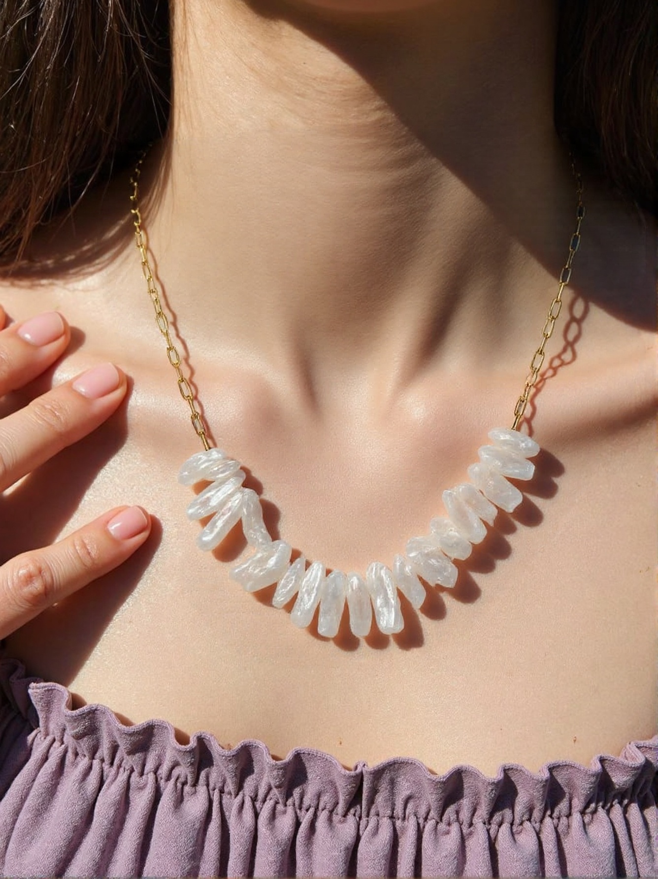 Anomalous Smile Baroque Pearl Necklace