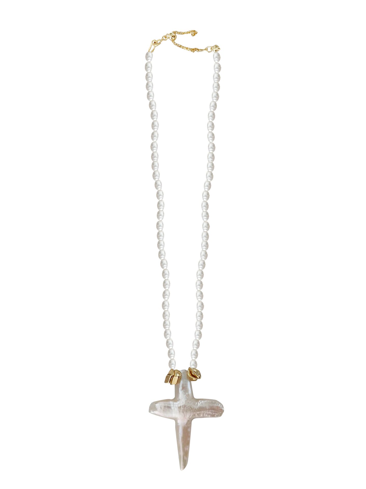 Cross Freshwater Pearl Necklace