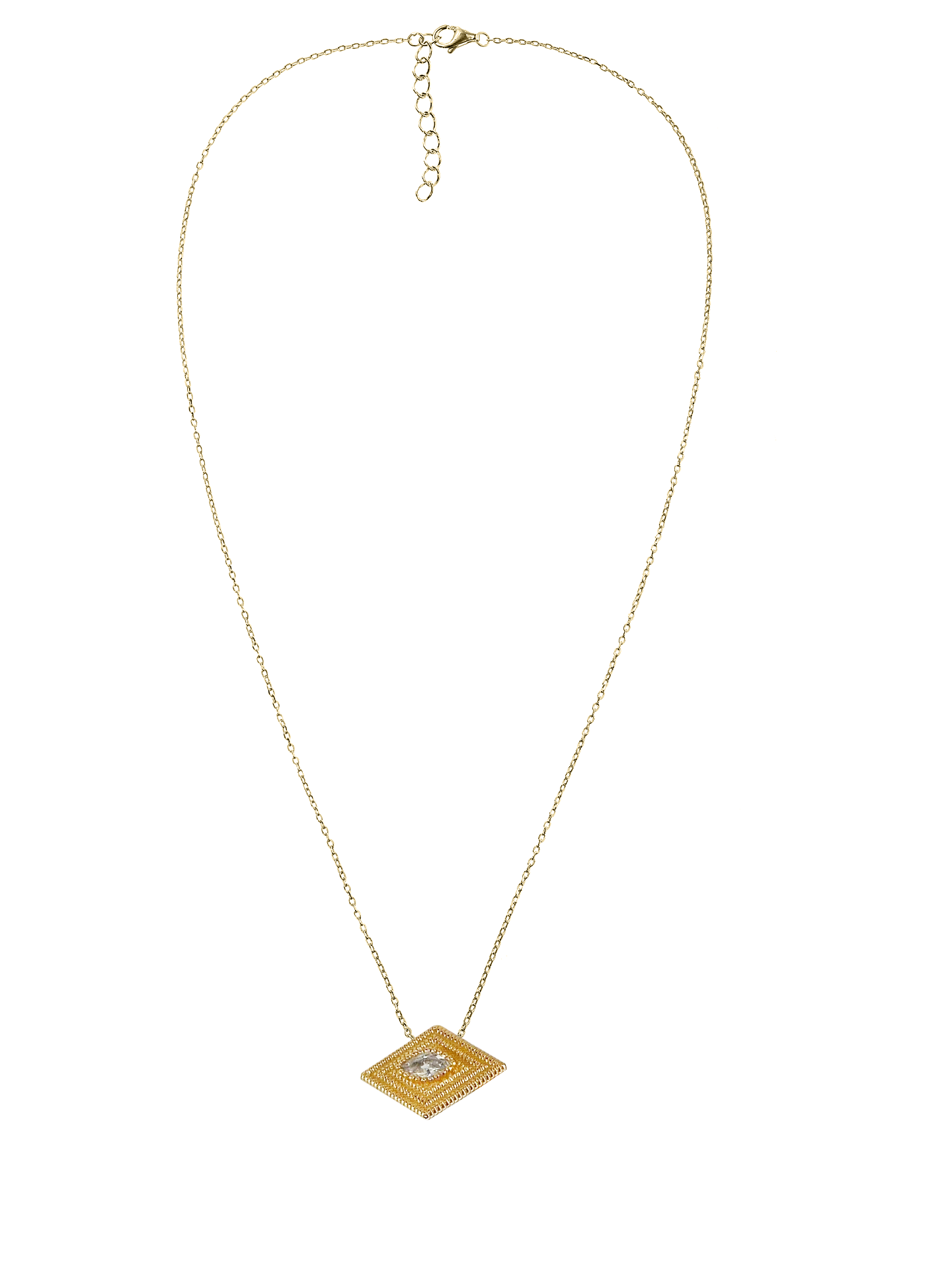 Greek Eye Gold Necklace