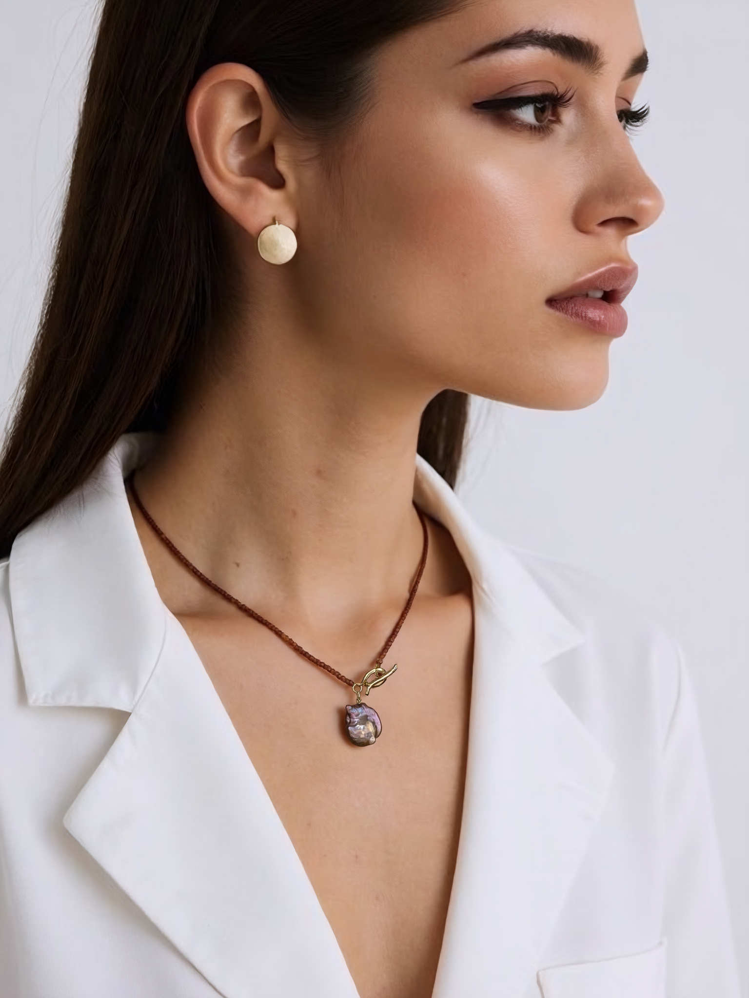 Pomegranate Colorful Baroque Necklace