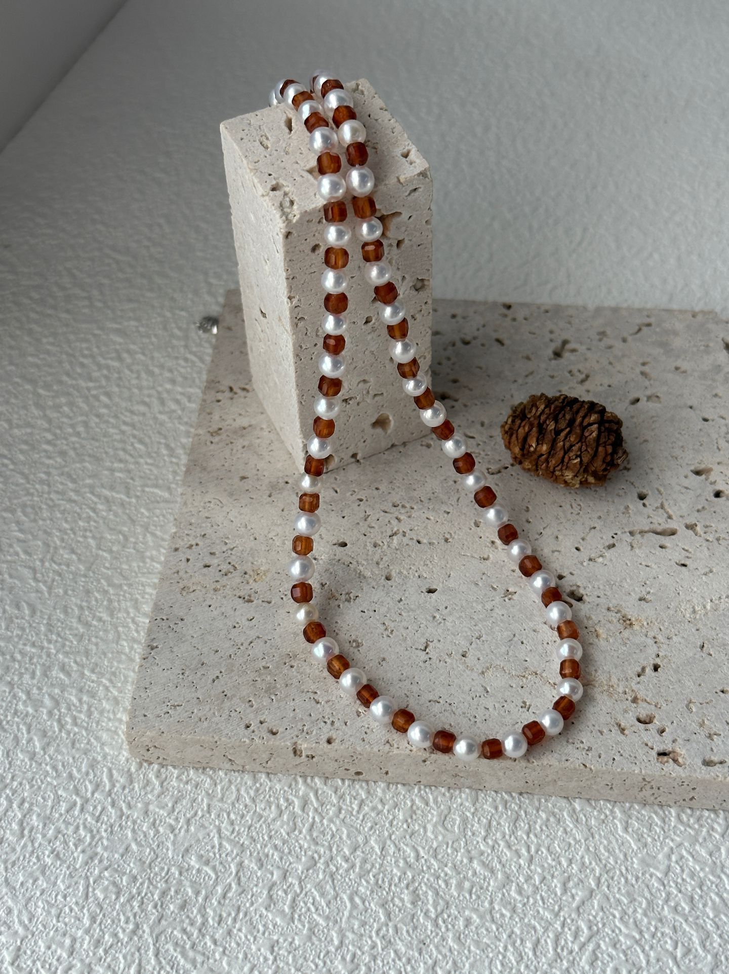 Pomegranate Pearl Necklace